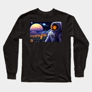 Astronauts explore new worlds Long Sleeve T-Shirt